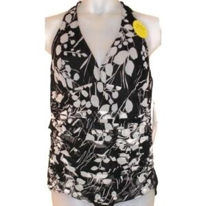 It Figures Swimsuit TUMMY THINNER Draped Tank